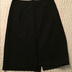 Ann Taylor Loft black pencil skirt, light wool